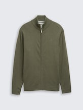 Cardigan avec col montant - tea leaf melange