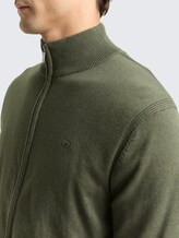 Cardigan avec col montant - tea leaf melange - Vue détaillée du modèle