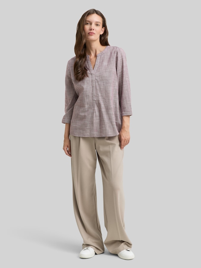 Bluse aus Baumwolle von Women, bordeaux red