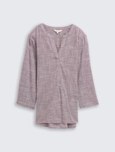 Blouse en coton - bordeaux red - Vue de face du produit
