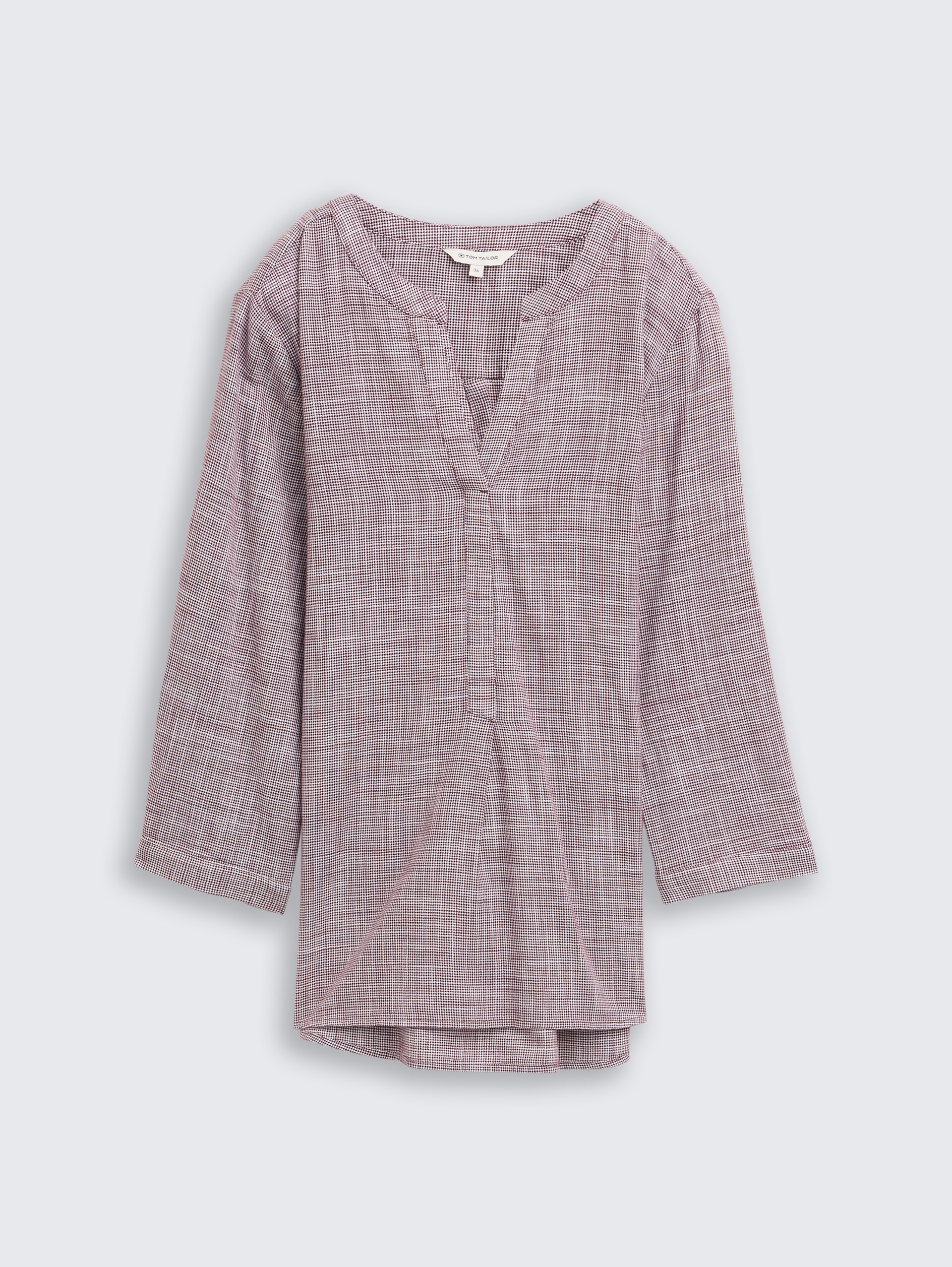 Bluse aus Baumwolle - bordeaux red - Vorder-Produkt-Ansicht