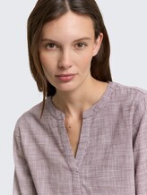 Blouse en coton - bordeaux red - Vue détaillée du modèle