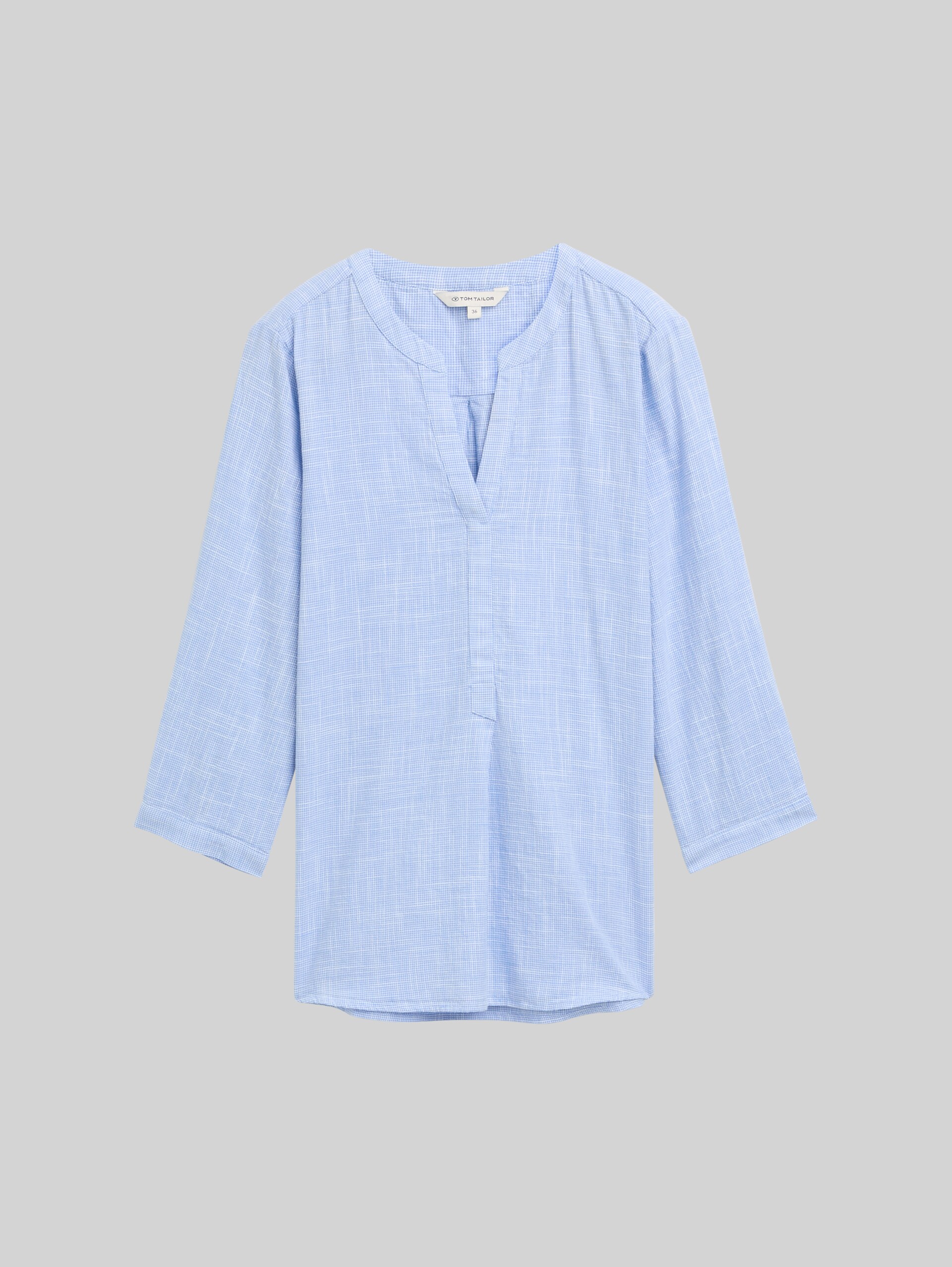 Cotton blouse - dreamy blue - Front product view