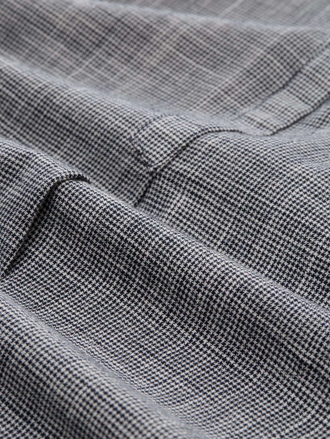 Cotton blouse - midnight navy blue - Material view