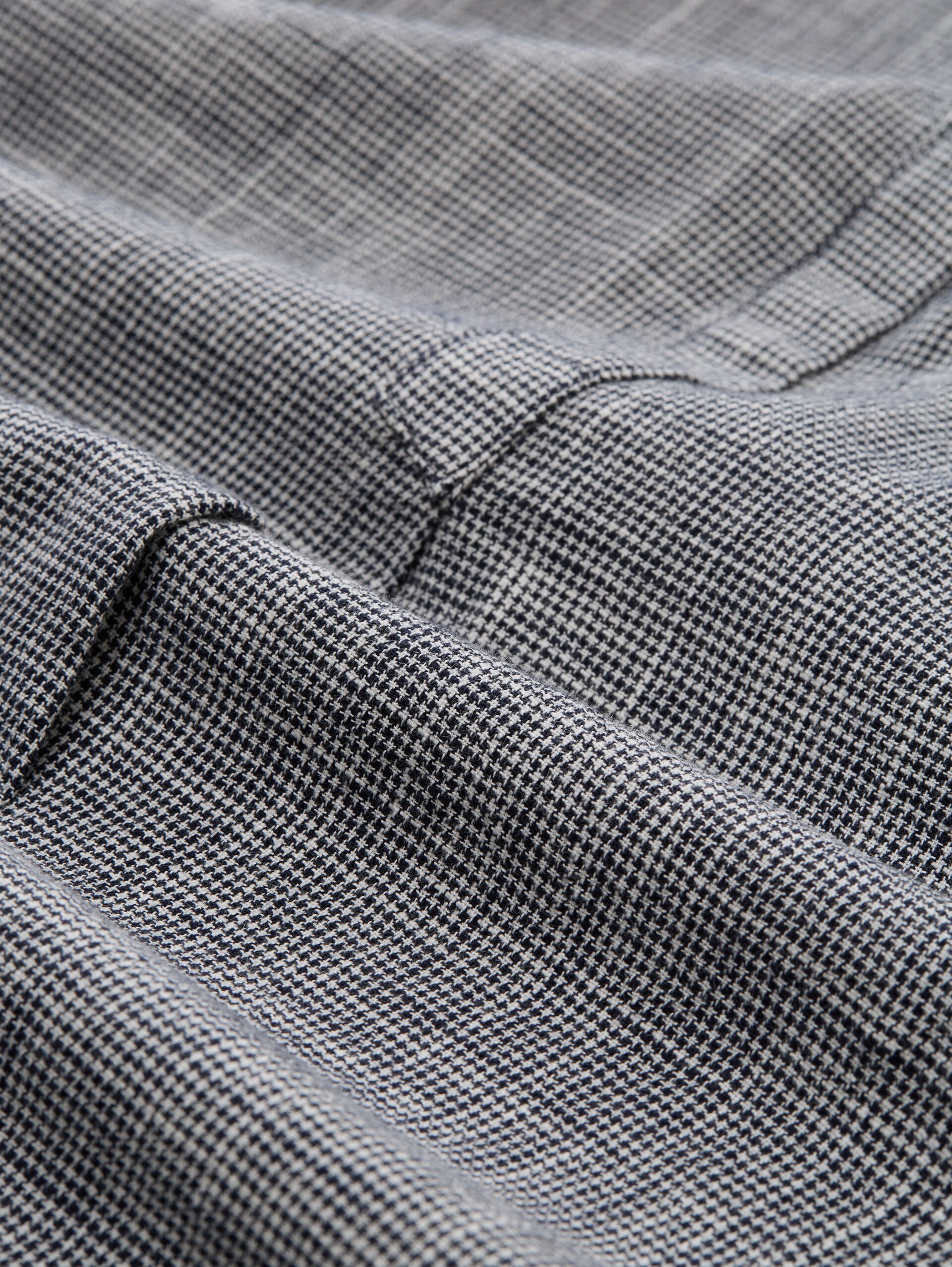 Cotton blouse - midnight navy blue - Material view