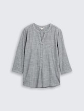 Blouse en coton - midnight navy blue - Vue de face du produit