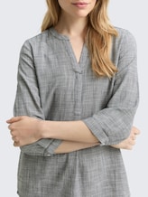Blouse en coton - midnight navy blue - Vue détaillée du modèle
