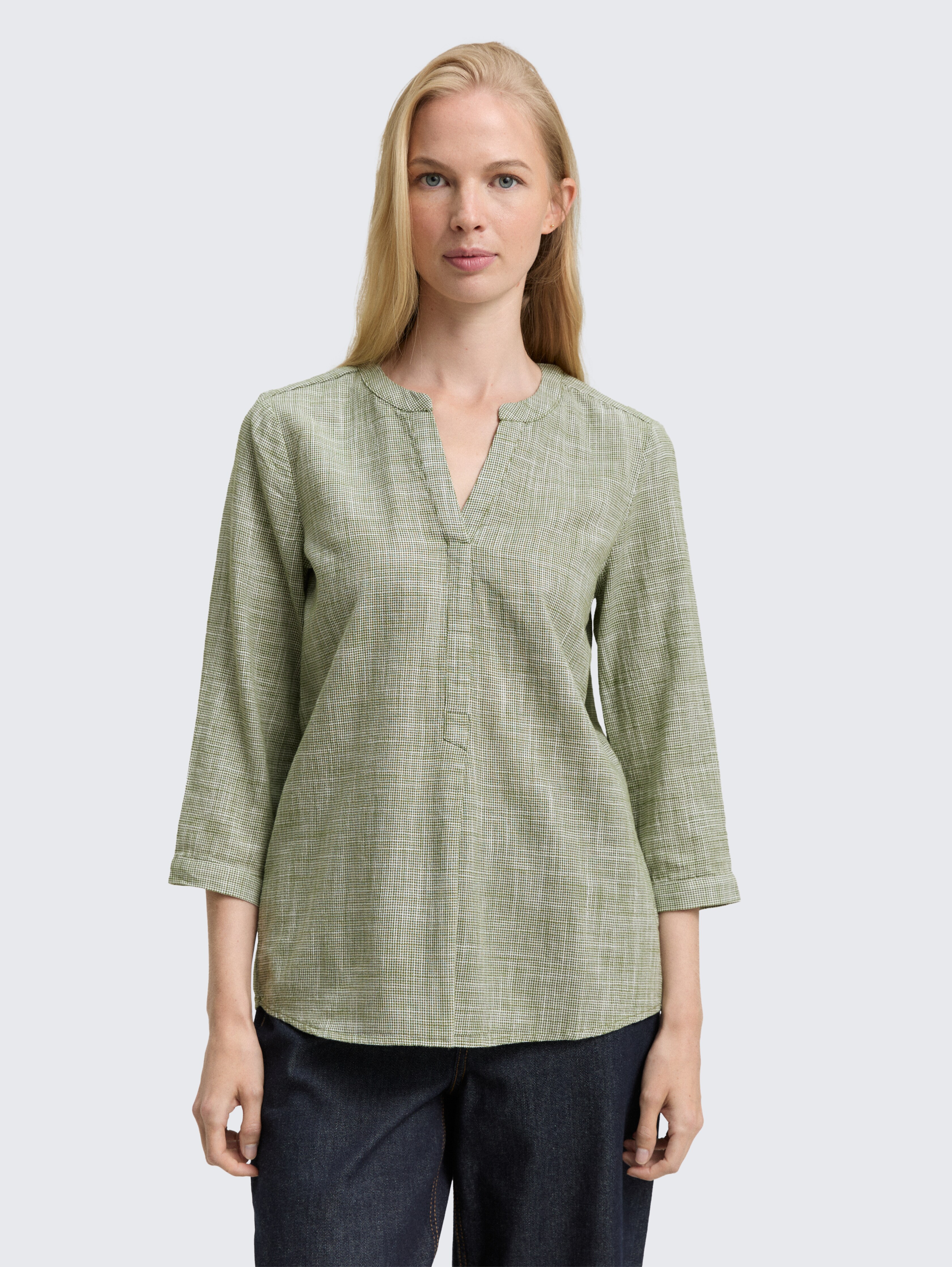 Bluse aus Baumwolle von Women, deep ivy green