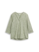 Geselecteerd, Katoenen blouse door Tom Tailor, groen
