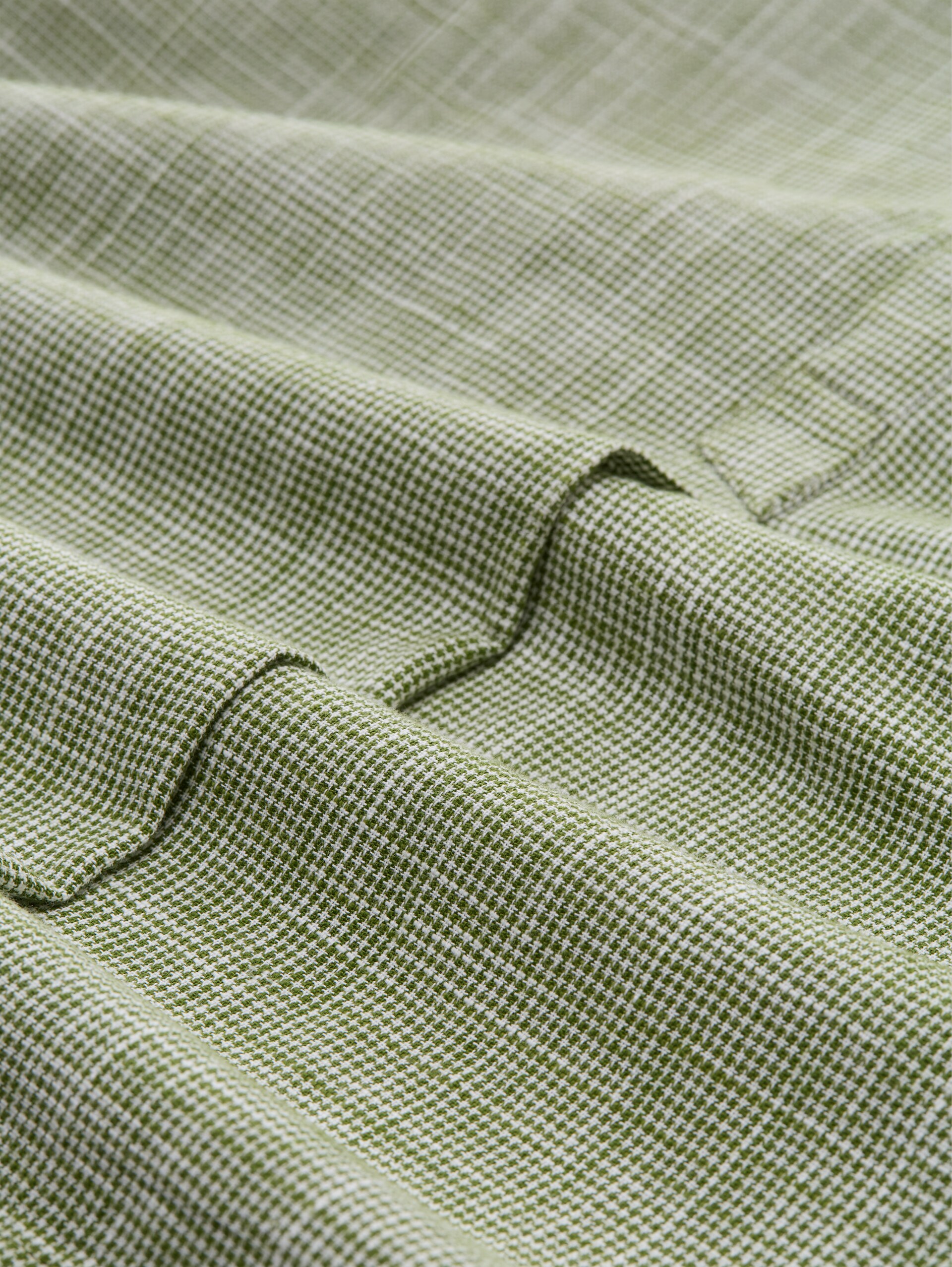 Cotton blouse - deep ivy green - Material view