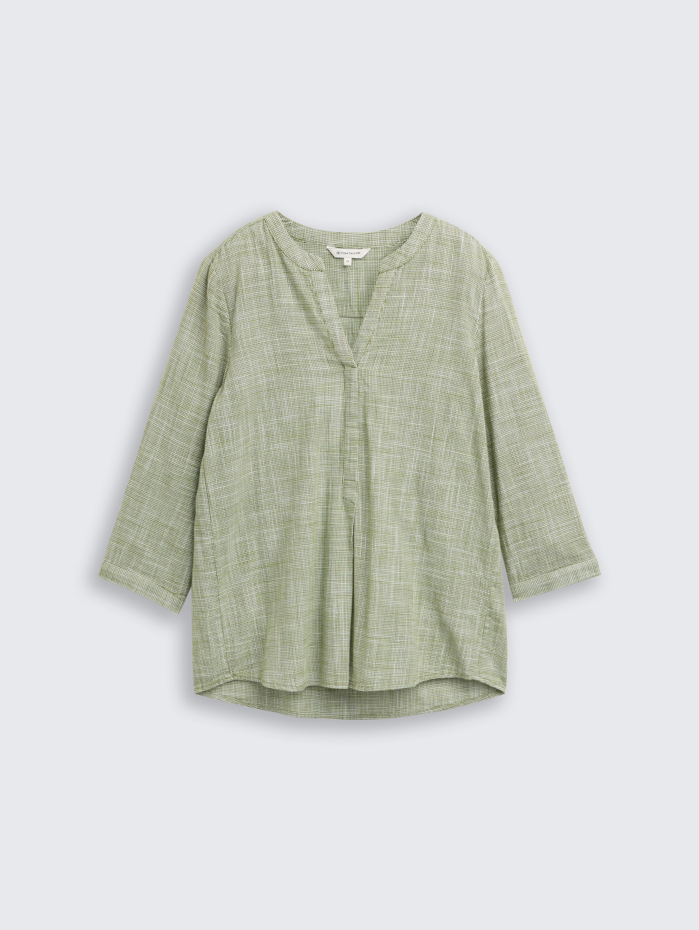 Katoenen blouse - deep ivy green - Product vooraanzicht