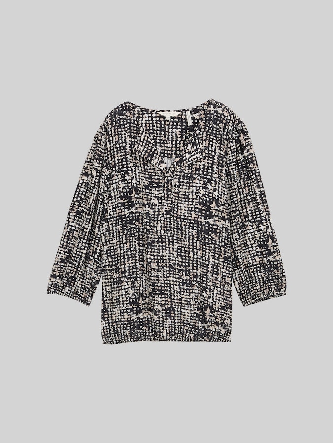 Bluse aus Viskose von Women, navy abstract dot design