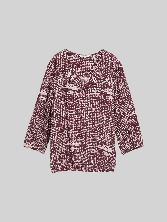 Blouse van viscose door Women, dark red abstract dot design