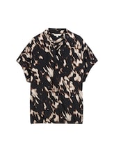 Niet geselecteerd, Blouse met patroon door , bruin