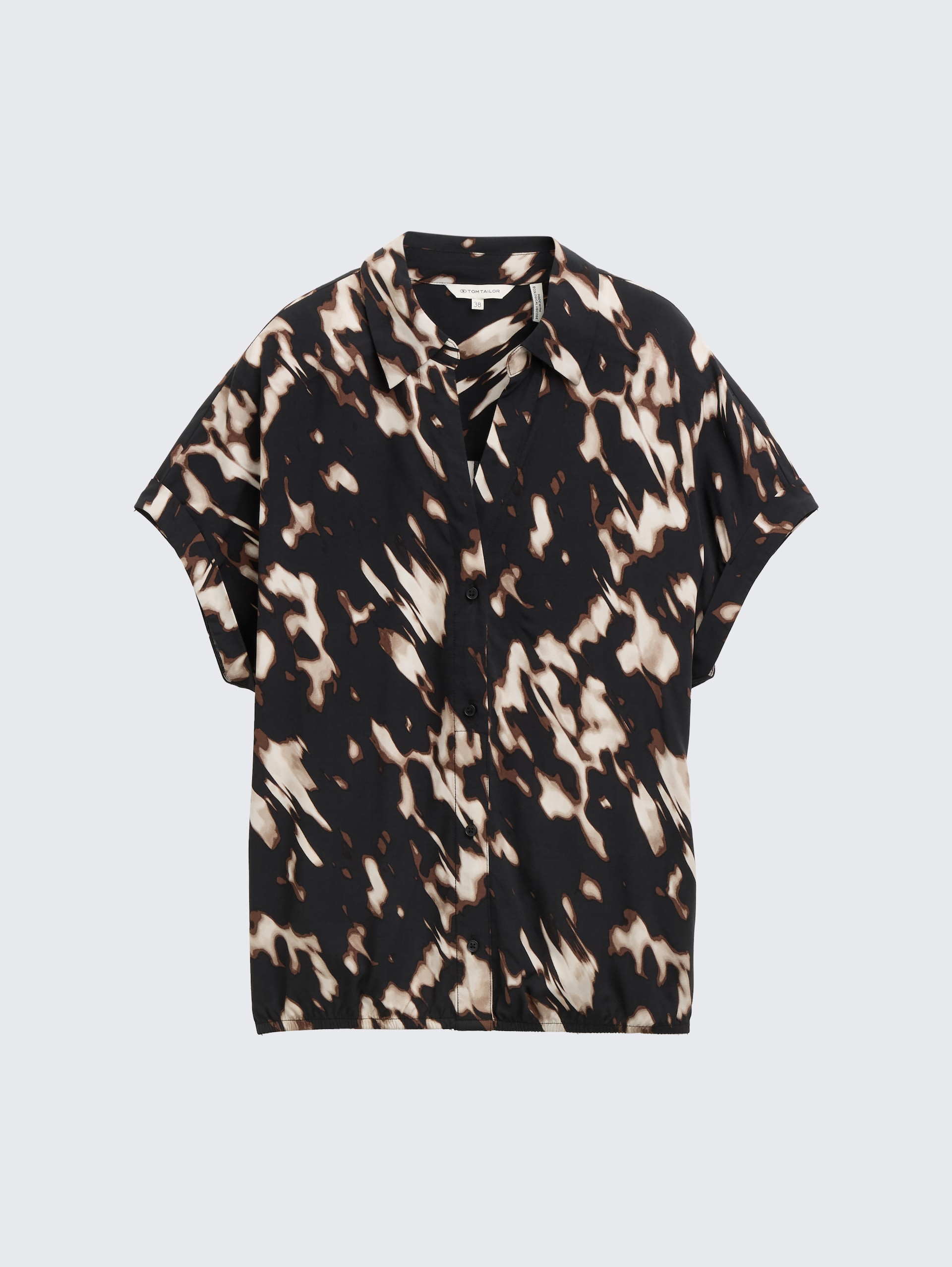 Bluse mit Muster - blurry animal design - Vorder-Produkt-Ansicht