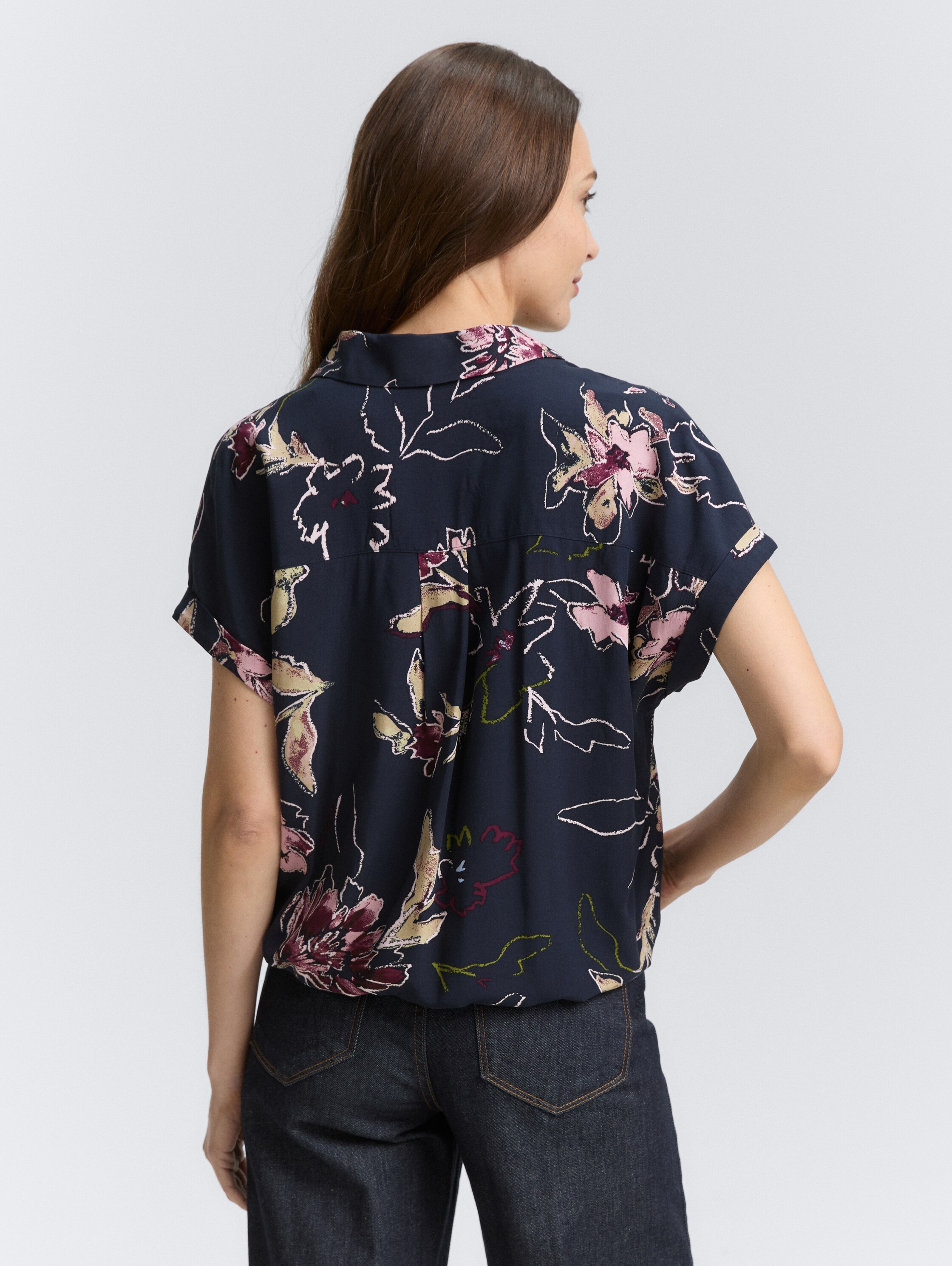 Bluse mit Muster - big_flower_design - 