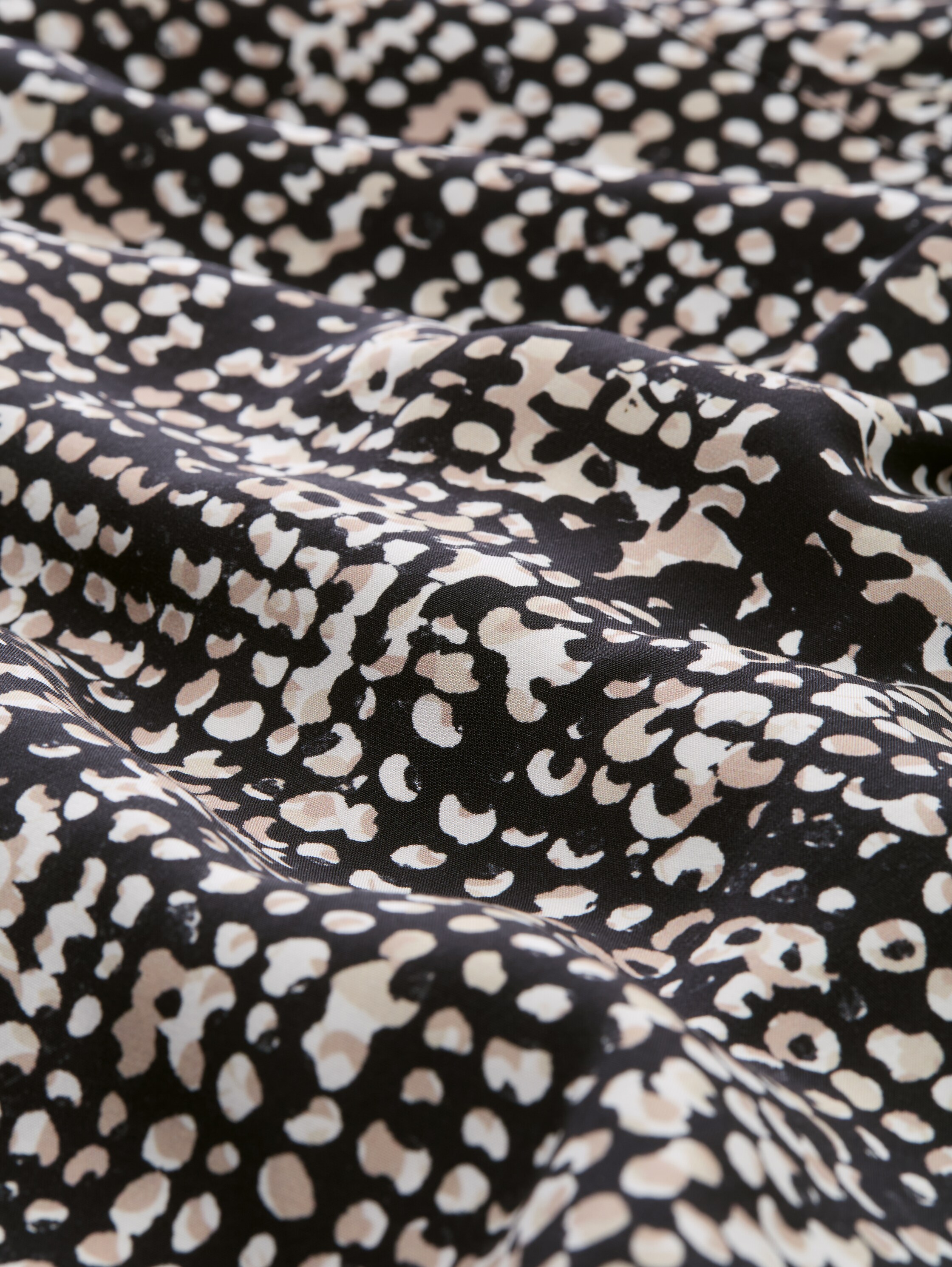 Blouse met patroon - navy_abstract_dot_design - 