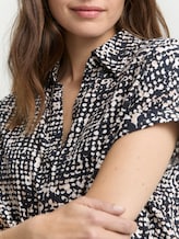 Blouse à motifs - navy abstract dot design - Vue détaillée du modèle