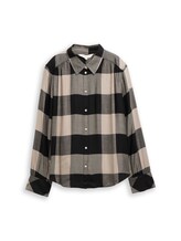 Ausgewählt, Hemdbluse mit Karomuster von Tom Tailor, braun