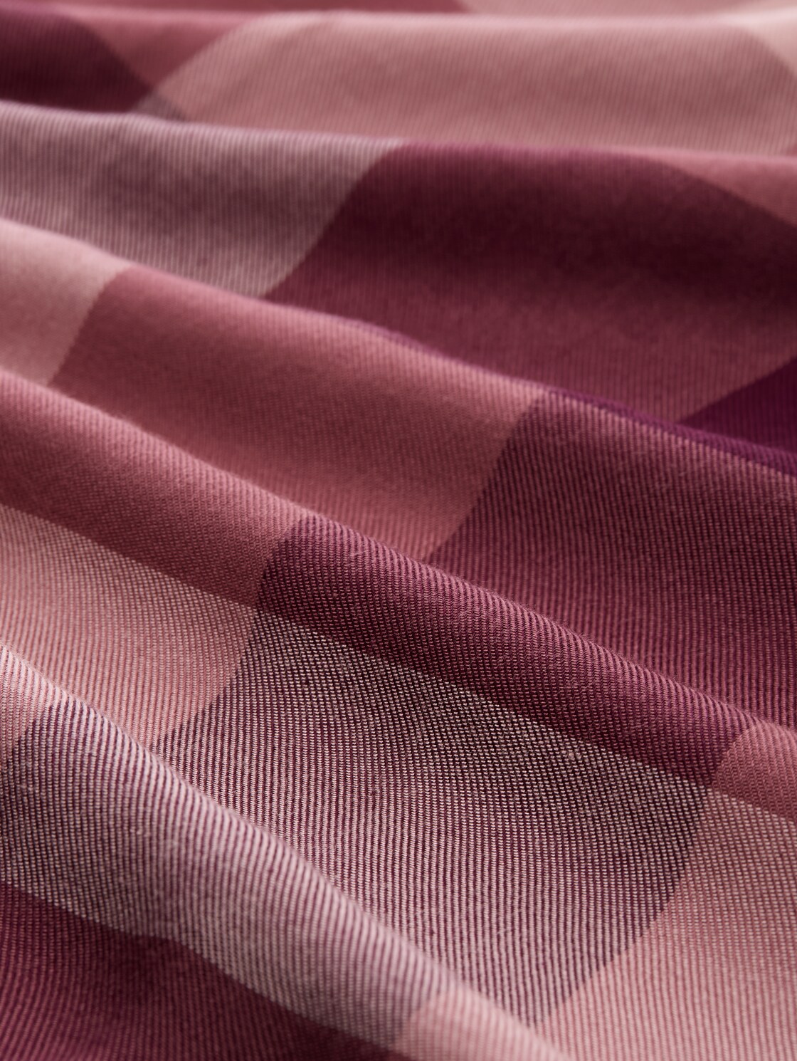 Hemdbluse mit Karomuster - berry rose check - Material-Ansicht