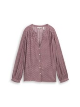 Ausgewählt, Loose Fit Bluse mit Muster von Tom Tailor, rot