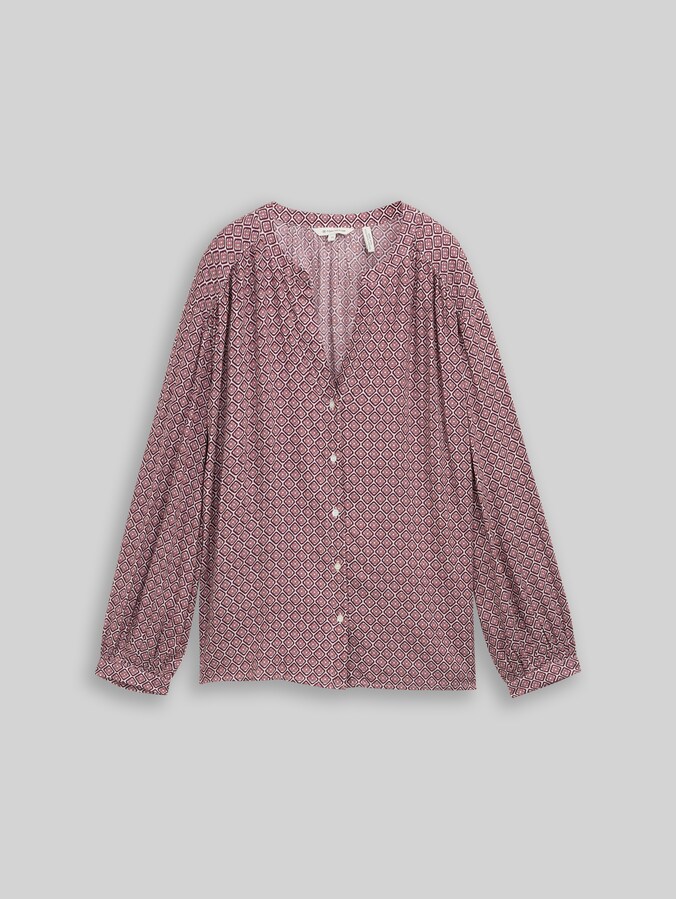 Blouse loose fit avec motif par Women, red geometric minimal design