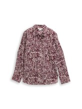 Niet geselecteerd, Overhemdblouse met patroon door , rood