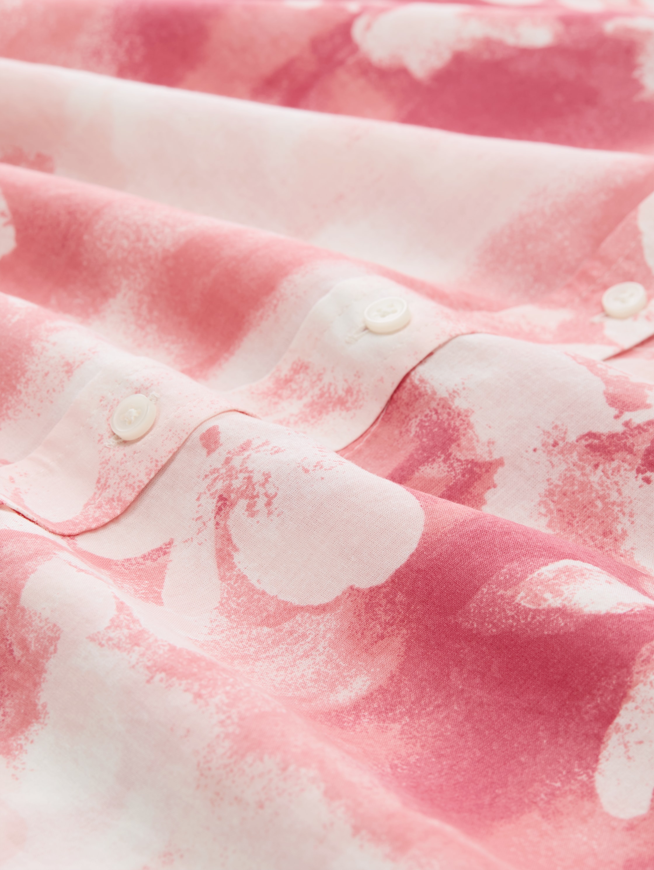 Hemdbluse mit Muster - red_brushed_flower_design - 
