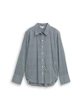 Niet geselecteerd, Overhemdblouse met patroon door , blauw