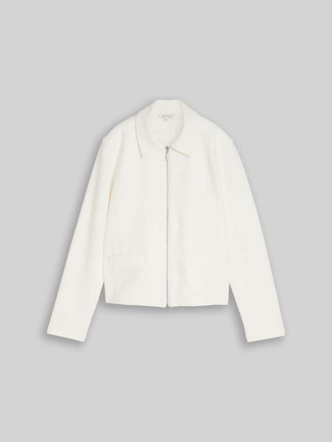Regular Fit Jacke mit Reißverschluss von Women, Whisper White