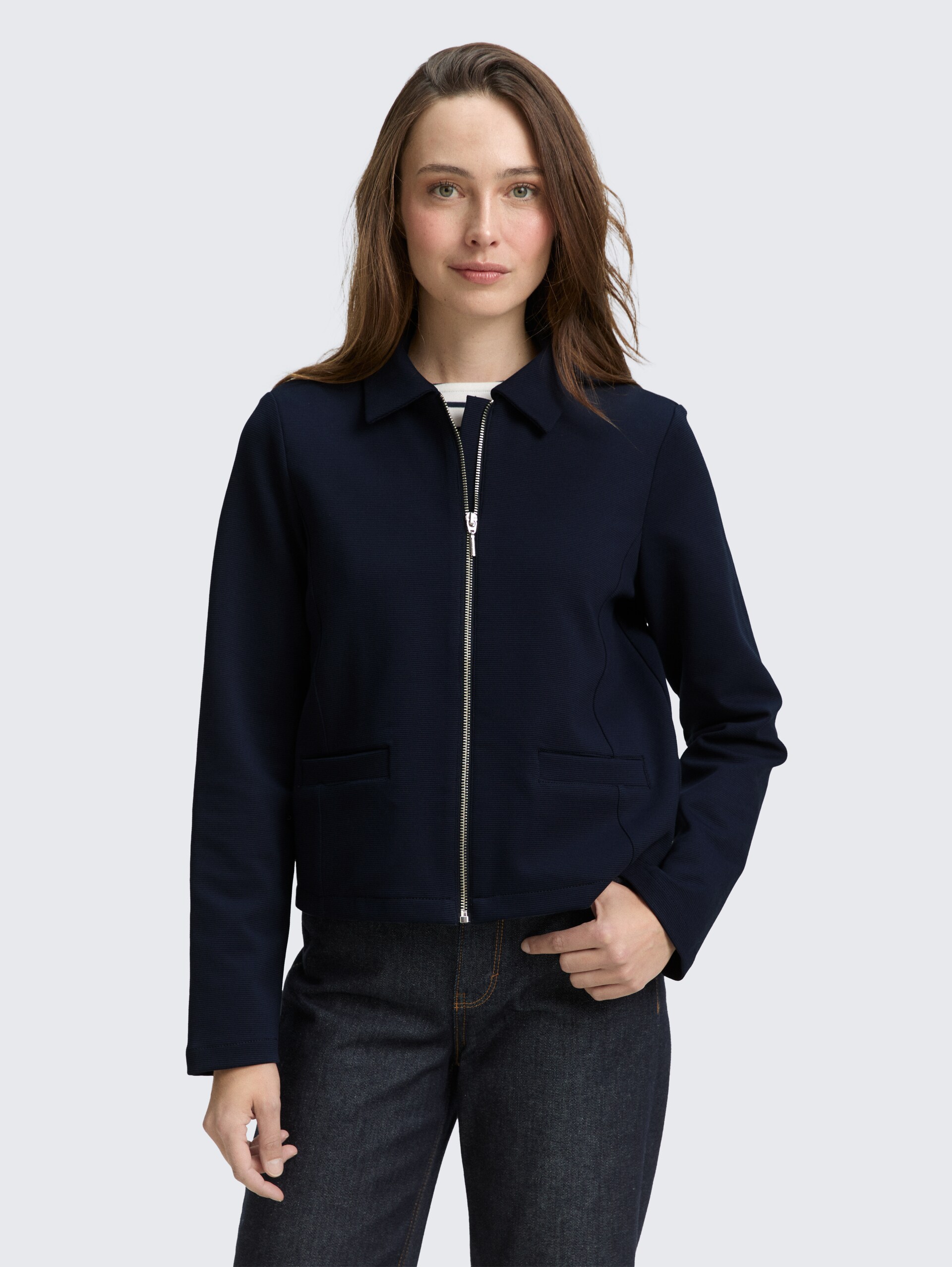 Regular Fit Jacke mit Reißverschluss - sky captain blue