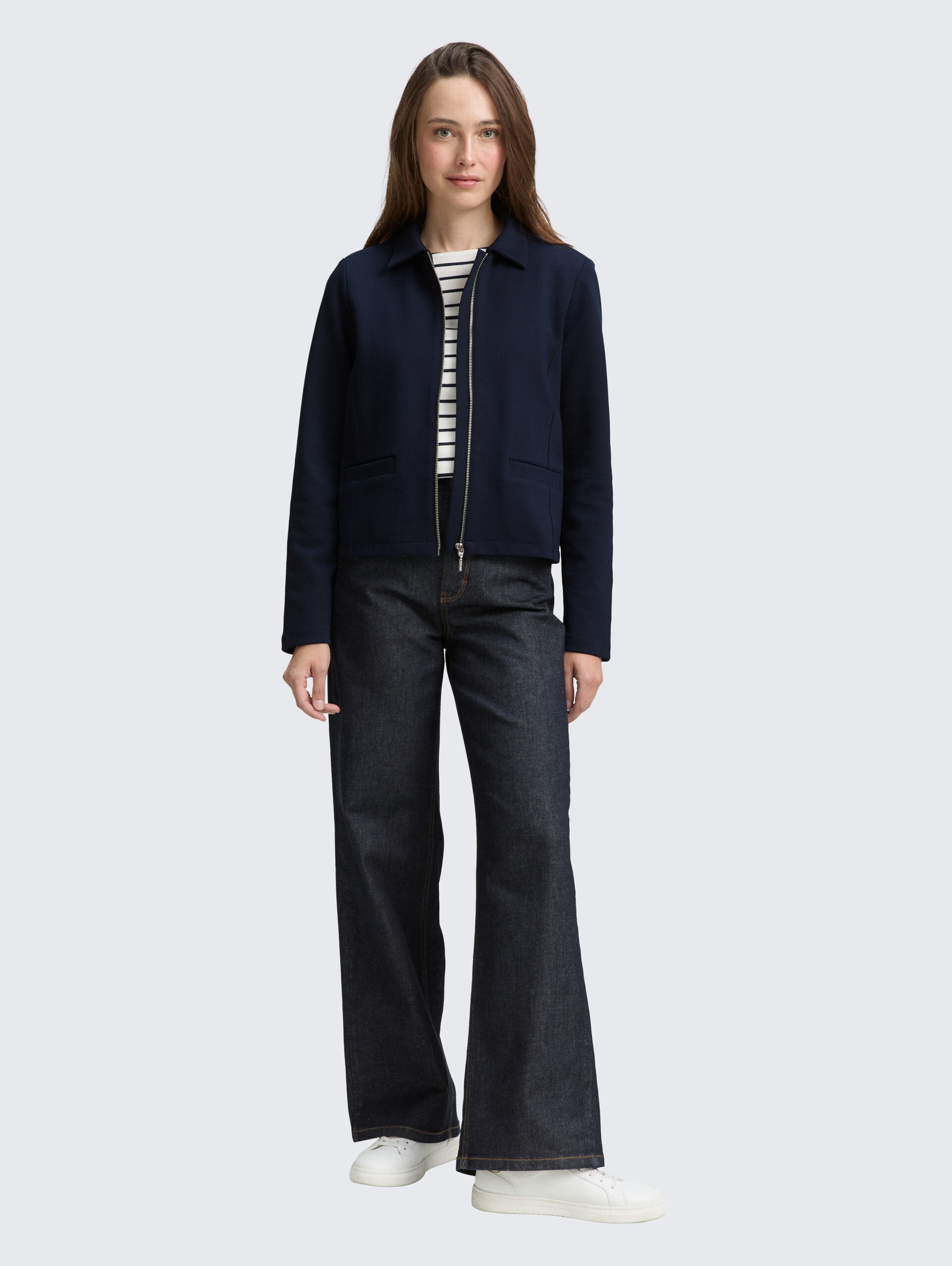 Regular Fit Jacke mit Reißverschluss - sky captain blue