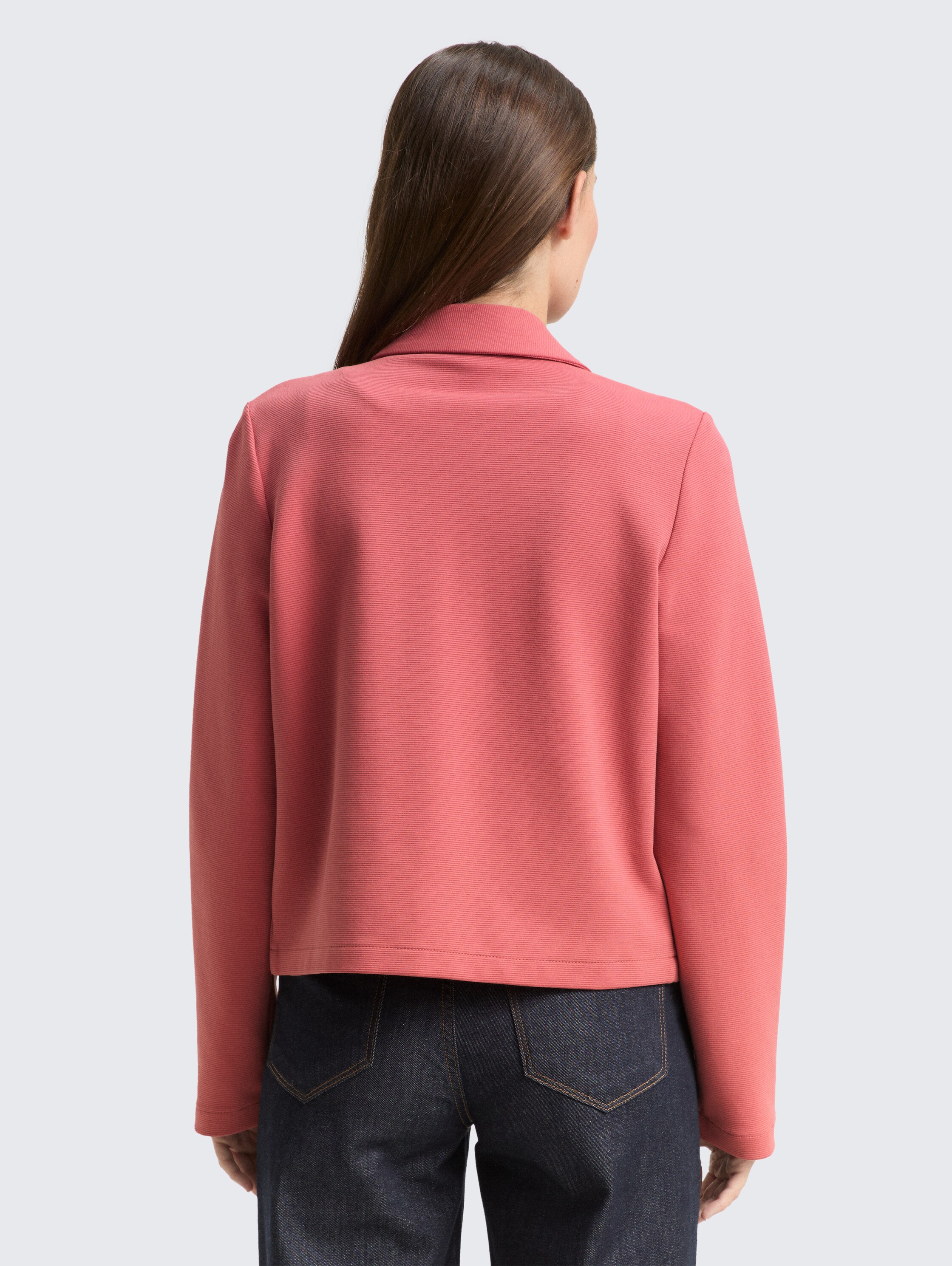 Regular fit jas met ritssluiting - cozy pink