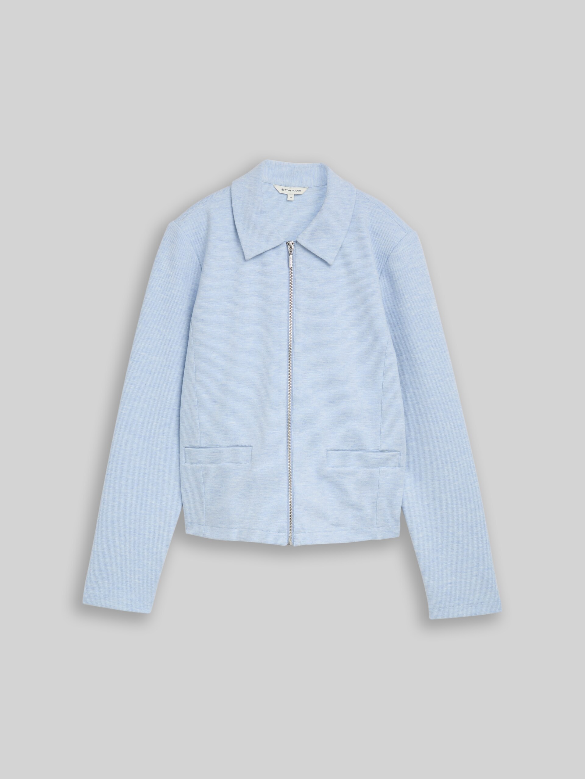 Regular Fit Jacke mit Reißverschluss - kentucky blue melange