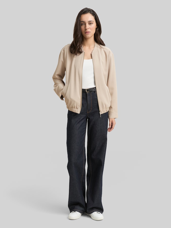 Loose Fit Blouson Jacke von Women, soft taupe grey