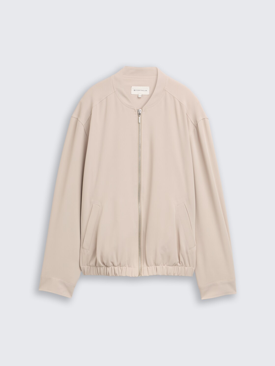 Loose Fit Blouson Jacke - soft taupe grey