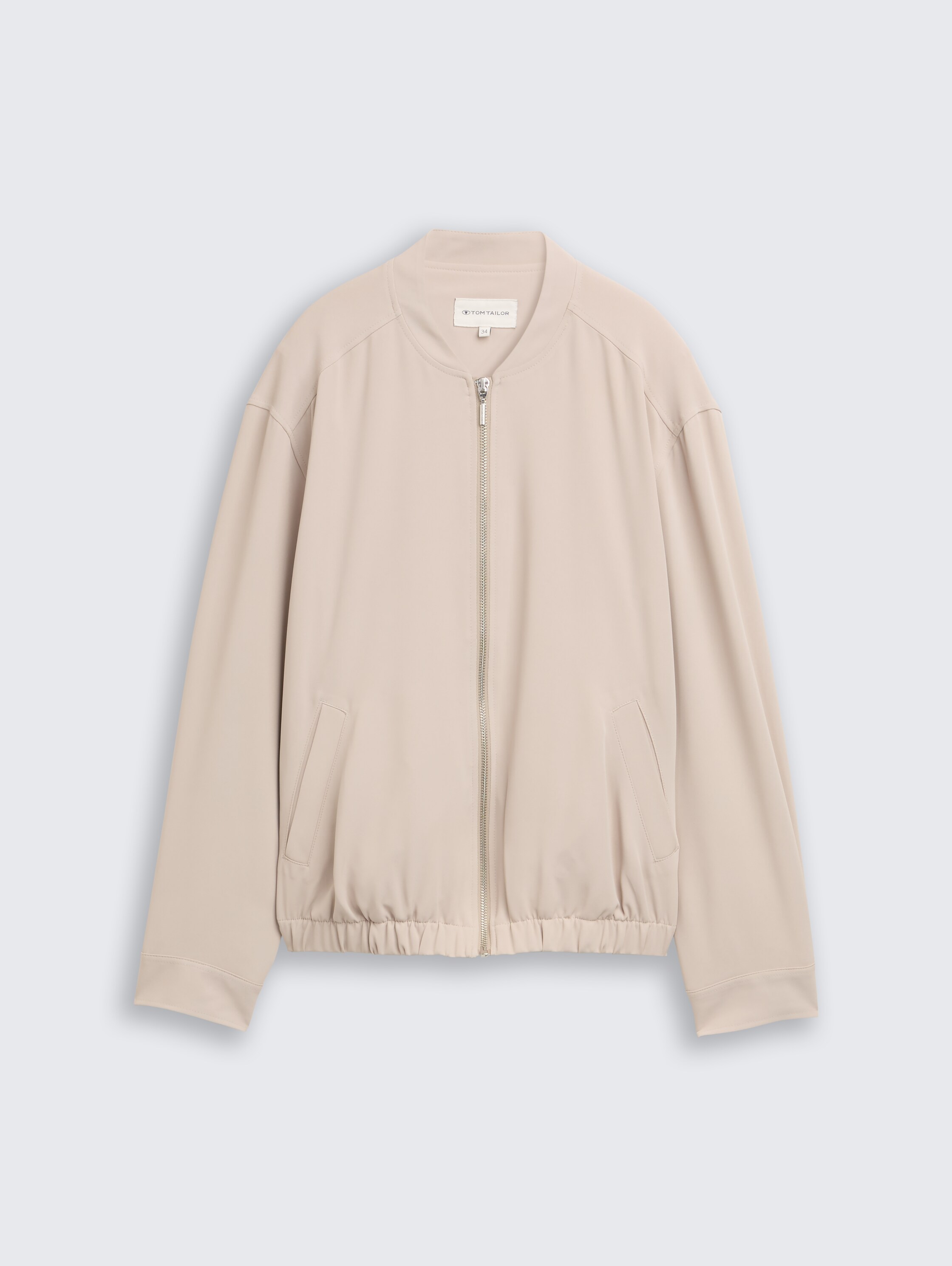 Losvallend blouson jack - soft_taupe_grey - 