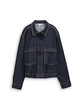Ausgewählt, Oversize Jeansjacke mit Brusttaschen von Tom Tailor, blau