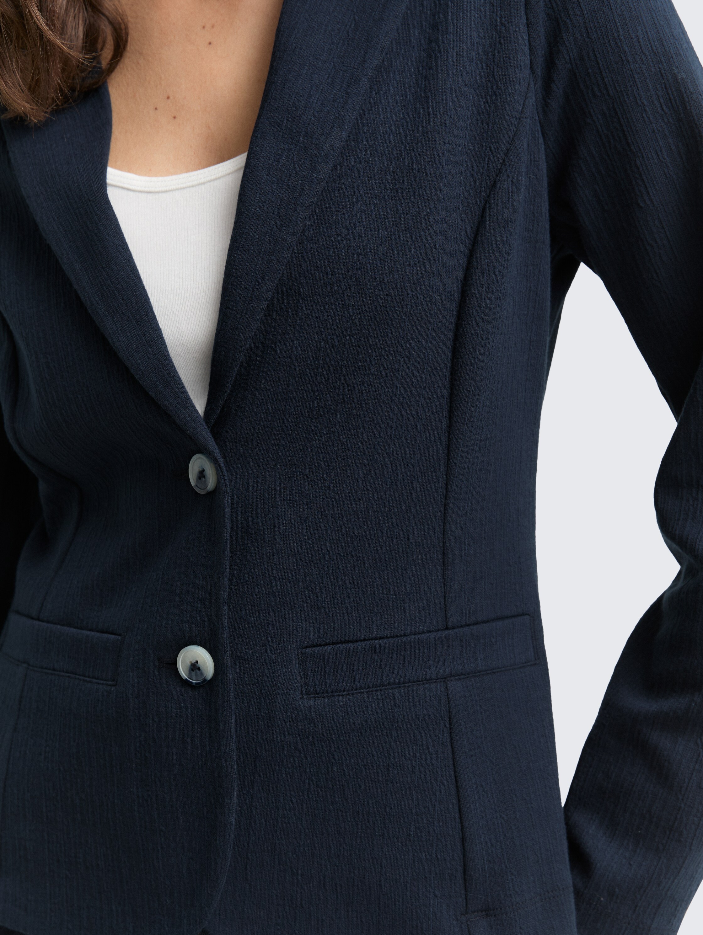 Regular Fit Jacquard Blazer - lunar_eclipse - 