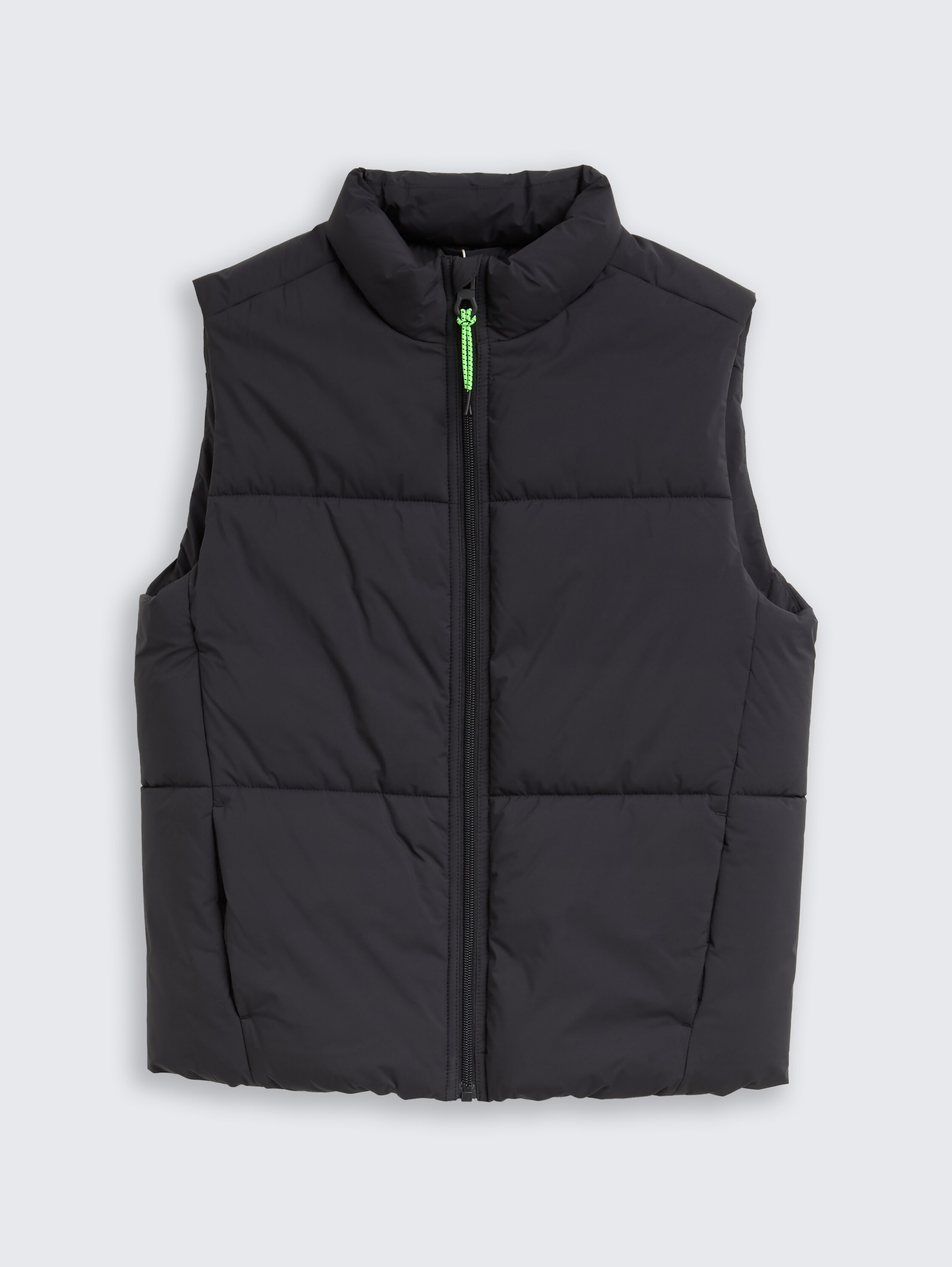Puffer waistcoat with stand-up collar - coal_grey_1 - 