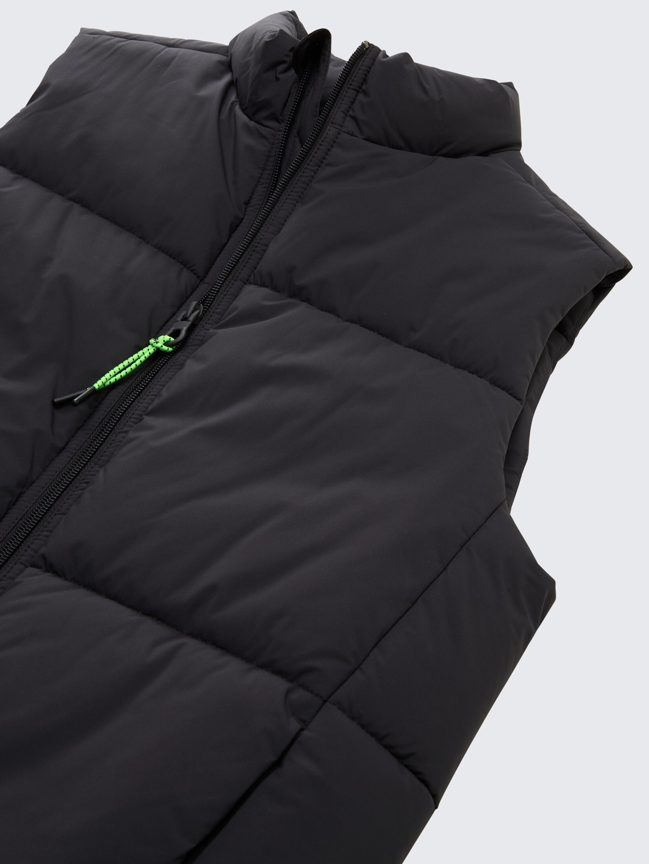 Puffer waistcoat with stand-up collar - coal_grey_1 - 