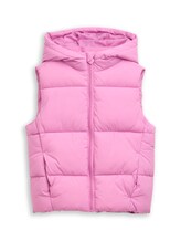Ausgewählt, Puffer-Weste mit Kapuze von Tom Tailor, rosa