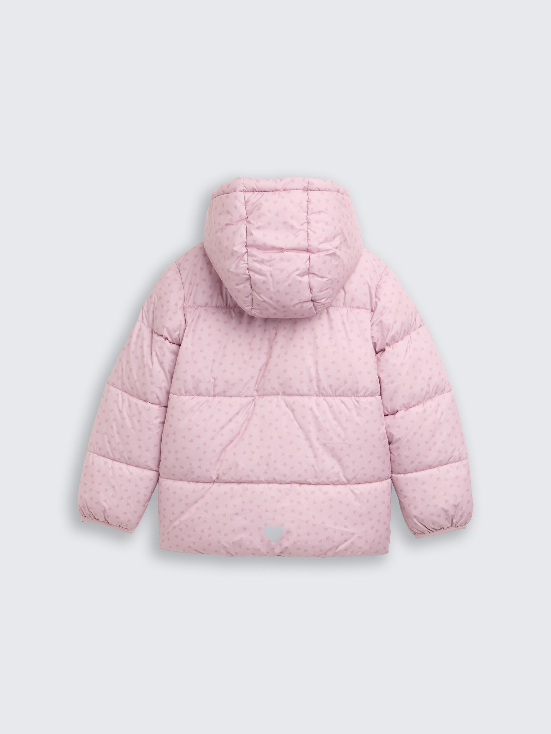 Puffer-Jacke mit Allover-Print - lilac heart print