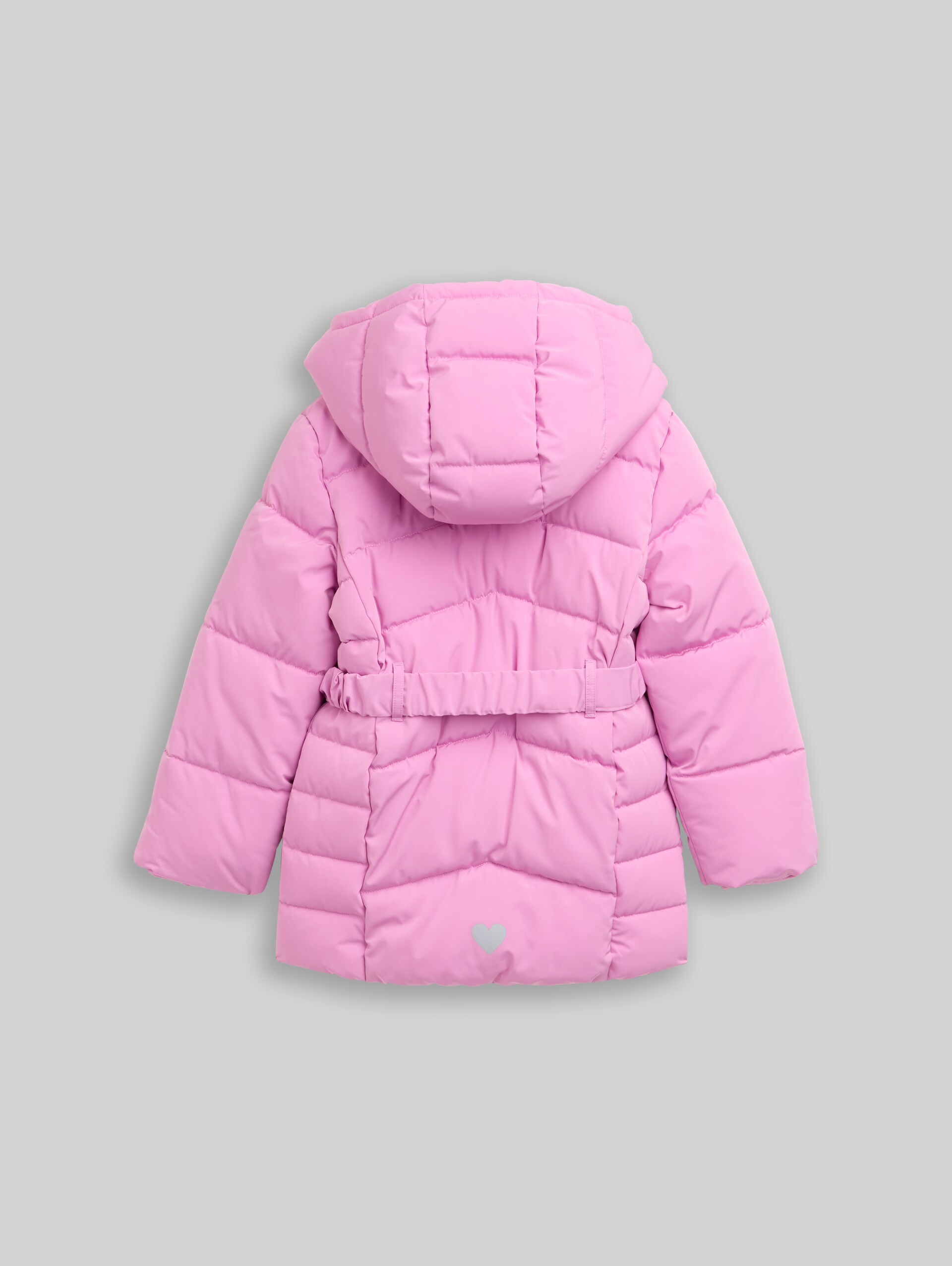 Puffer-Mantel mit Gürtel - flashy mauve