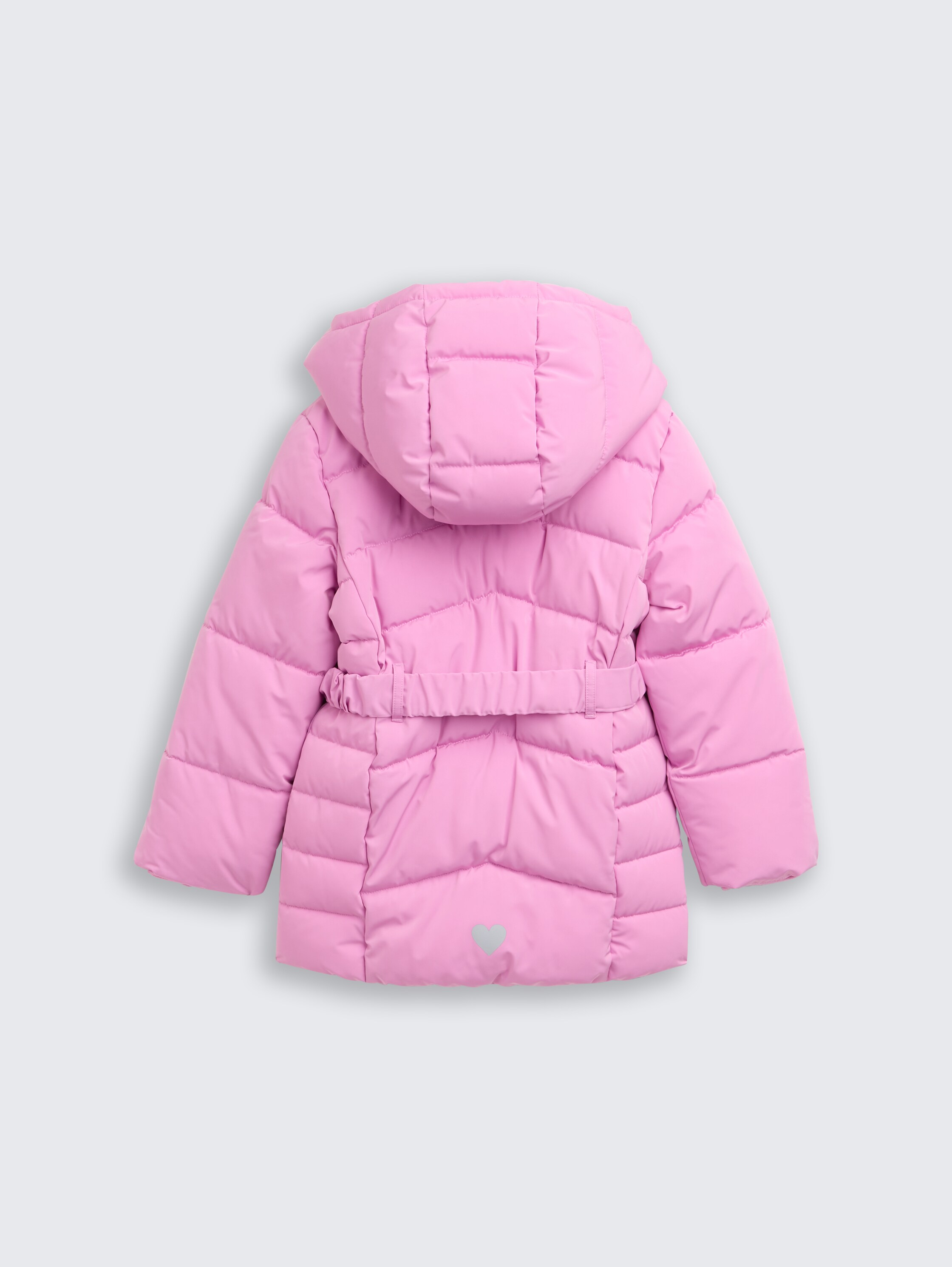 Puffer-Mantel mit Gürtel - flashy_mauve - 