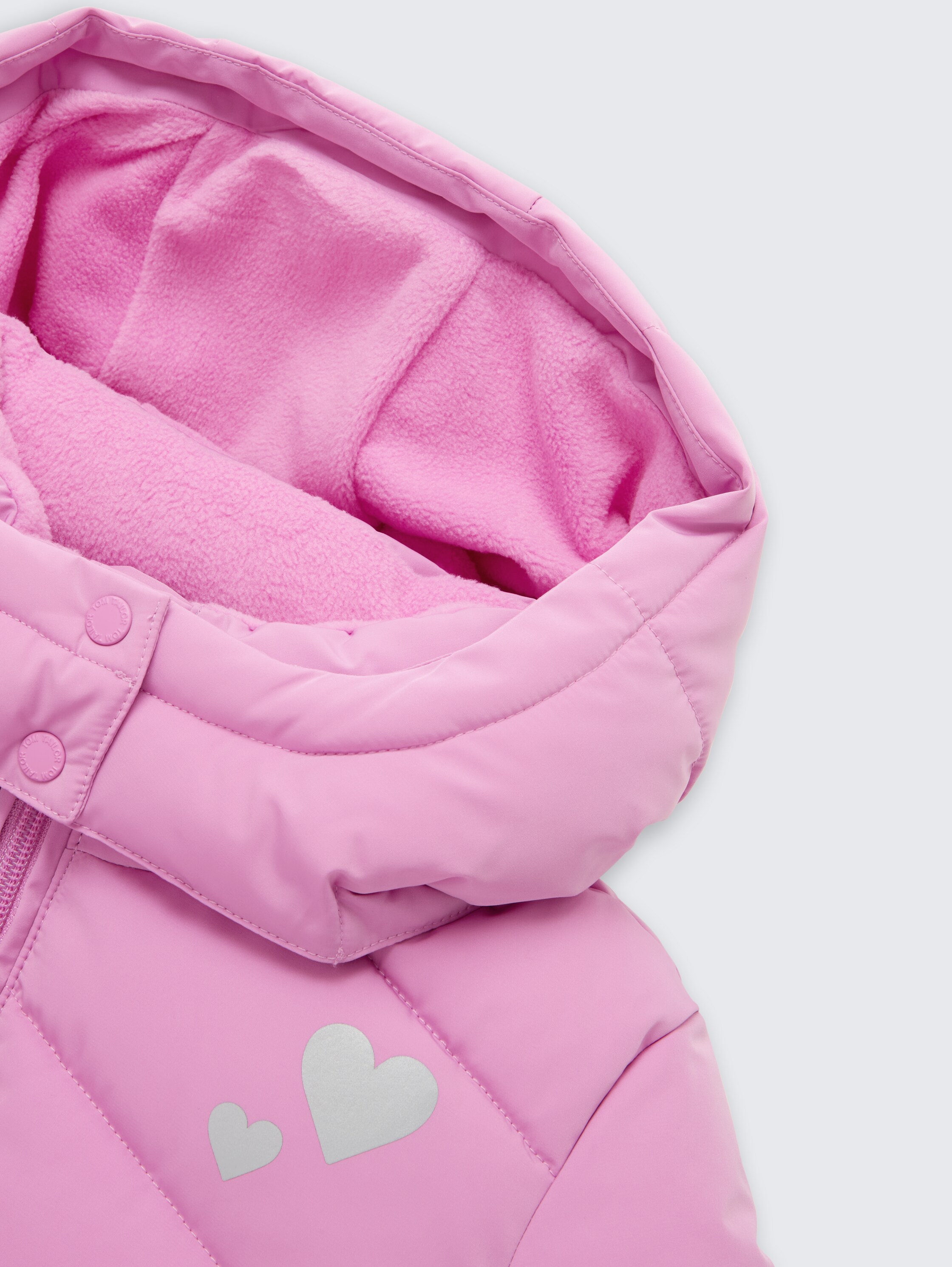 Puffer-Mantel mit Gürtel - flashy_mauve - 