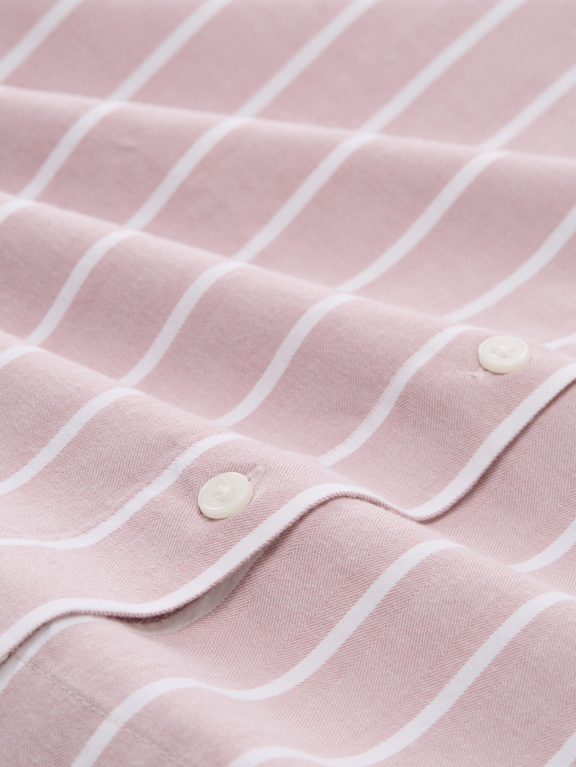 Boxy fit overhemdblouse met gestreept patroon - dusty rose white stripe - Materiaalweergave