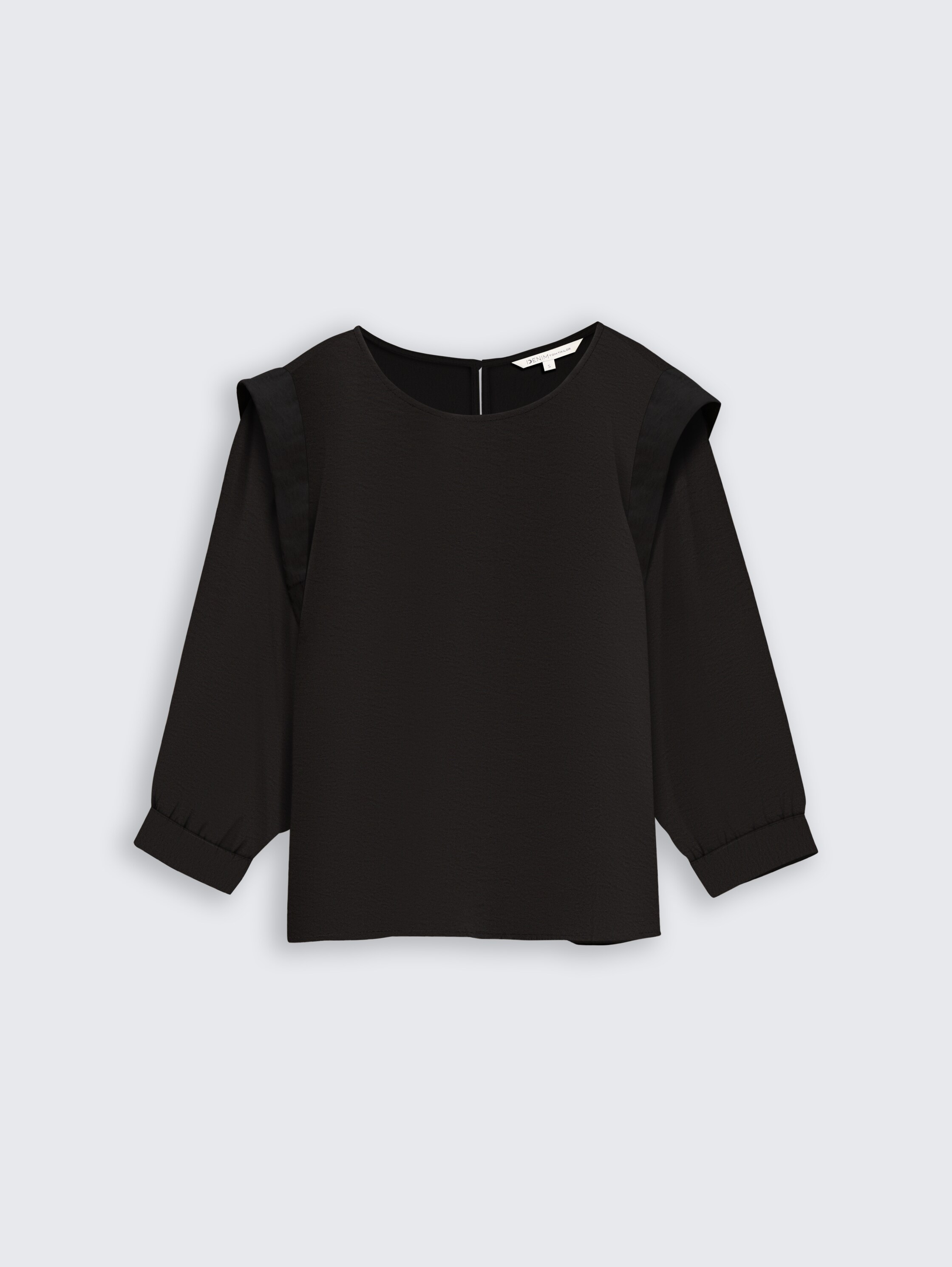 Losvallende blouse - deep_black_1 - 