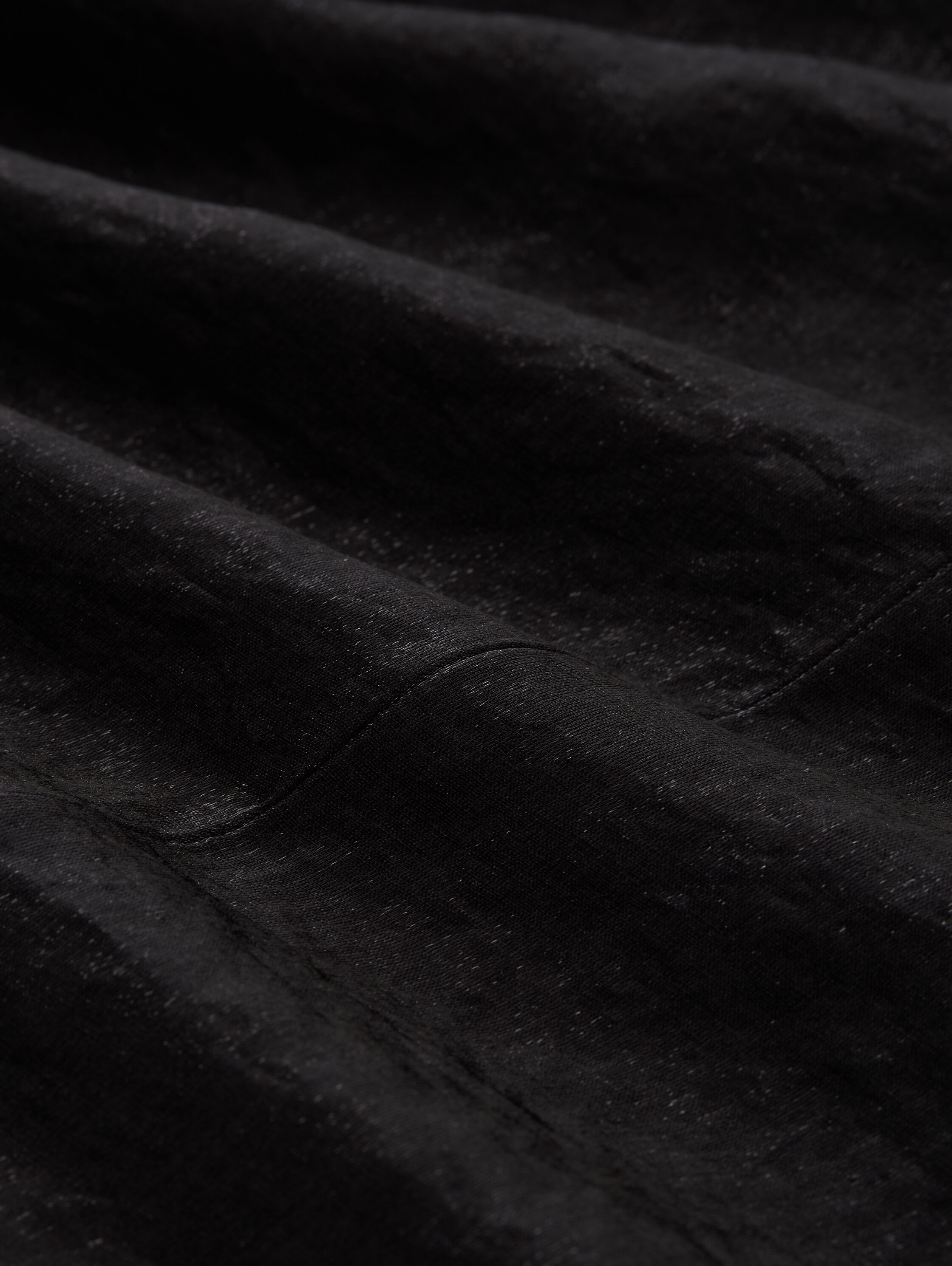 Loose Fit Bluse in Satin-Optik - deep_black_1 - 