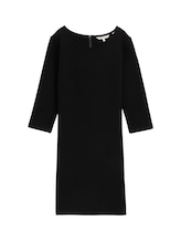 Geselecteerd, Jacquard mini jurk door Tom Tailor, zwart